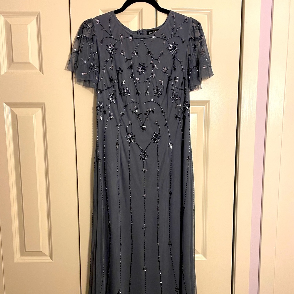 Beautiful Dusty Blue Event Dress